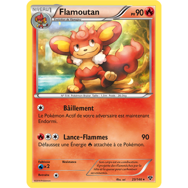 Carte Pokémon Flamoutan 23/146 Rare XY (JCC)