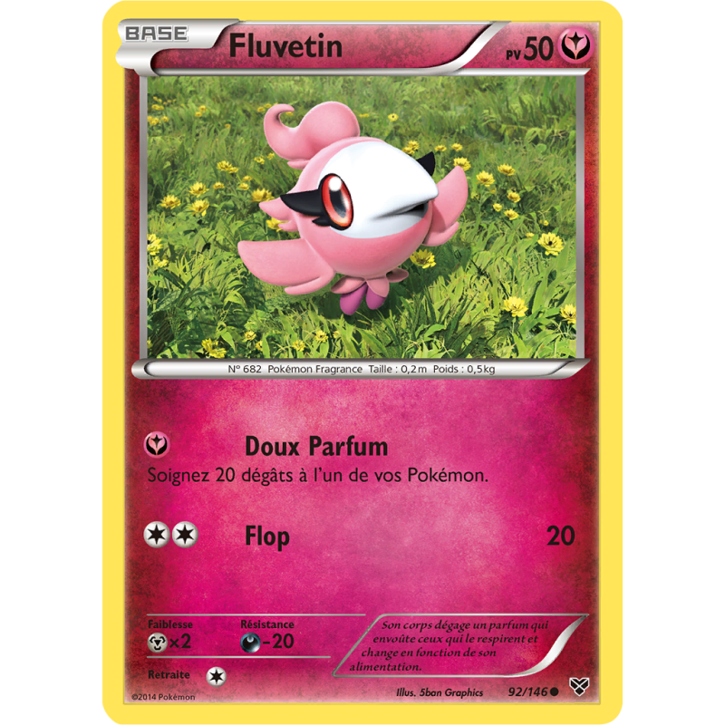 Carte Pokémon Fluvetin 92/146 Commune XY (JCC)