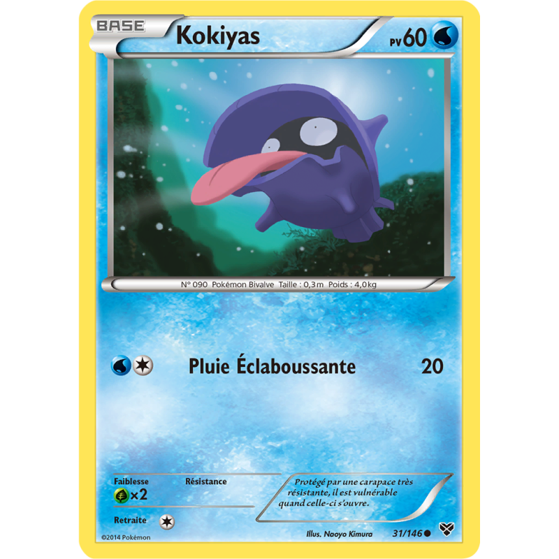 Carte Pokémon Kokiyas 31/146 Commune XY (JCC)