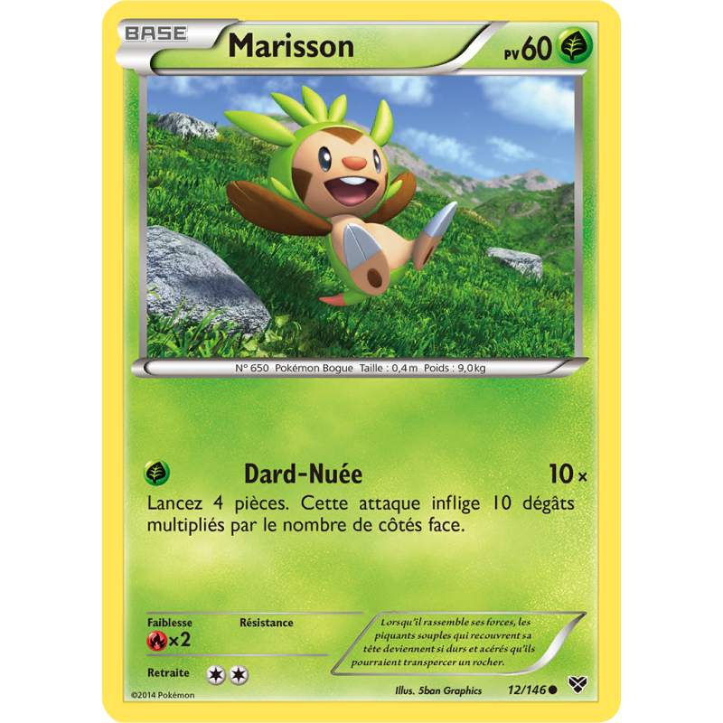 Carte Pokémon Marisson 12/146 Commune XY (JCC)