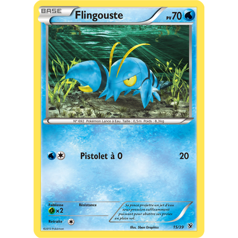 Carte Pokémon Flingouste 15/39 Aucune Bienvenue à Kalos