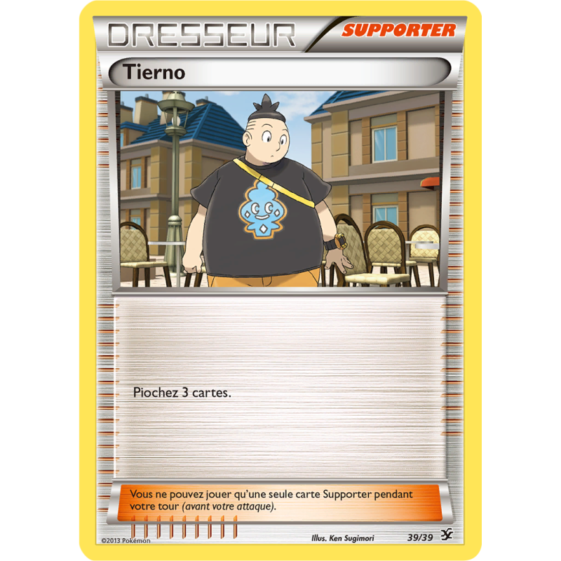 Carte Pokémon Tierno 39/39 Aucune Bienvenue à Kalos