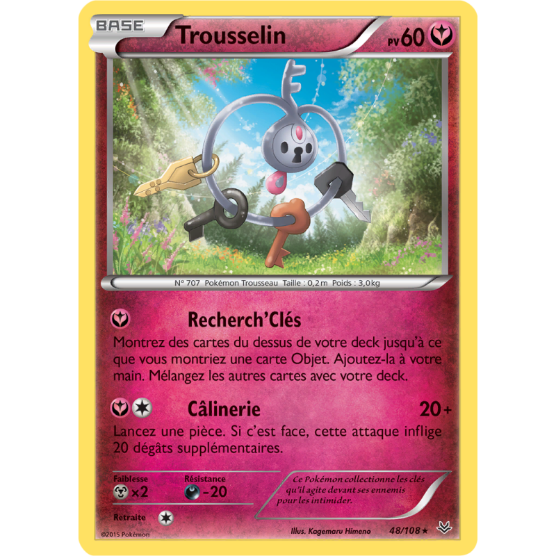 Carte Pokémon Trousselin 48/108 Rare Ciel Rugissant