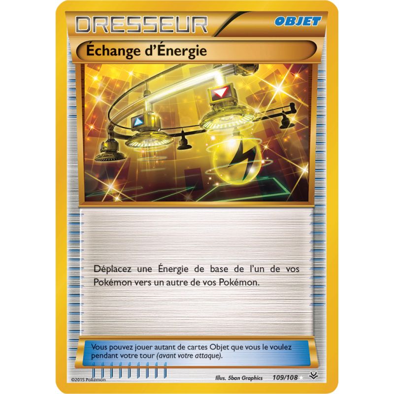 Carte Pokémon Échange d'Énergie 109/108 Ultra Rare Ciel Rugissant