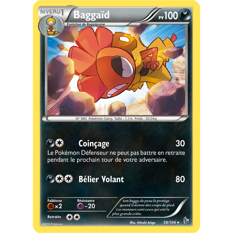 Carte Pokémon Baggaïd 59/106 Rare Étincelles