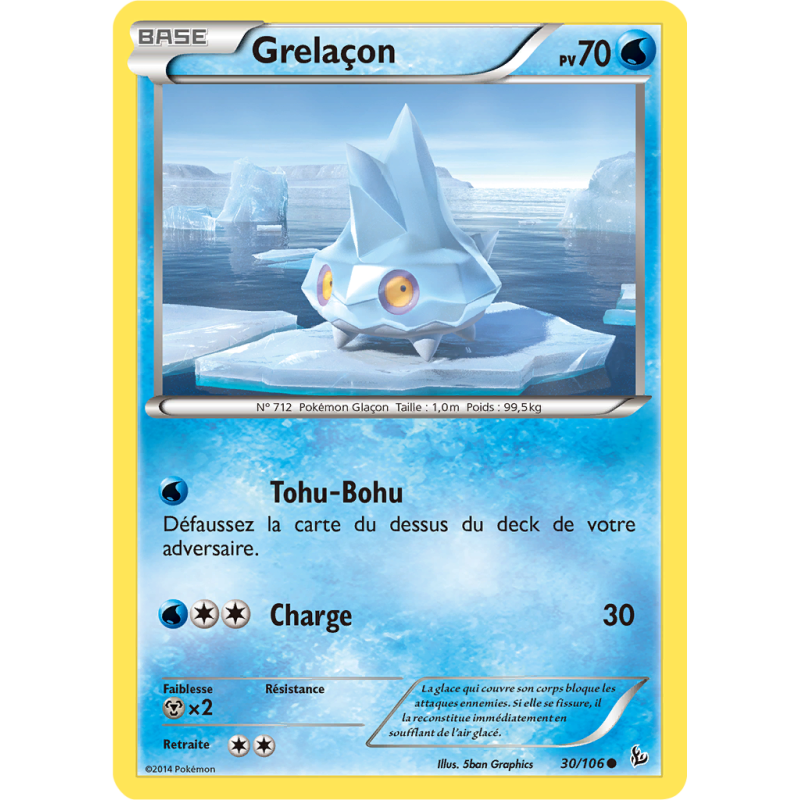 Carte Pokémon Grelaçon 30/106 Commune Étincelles