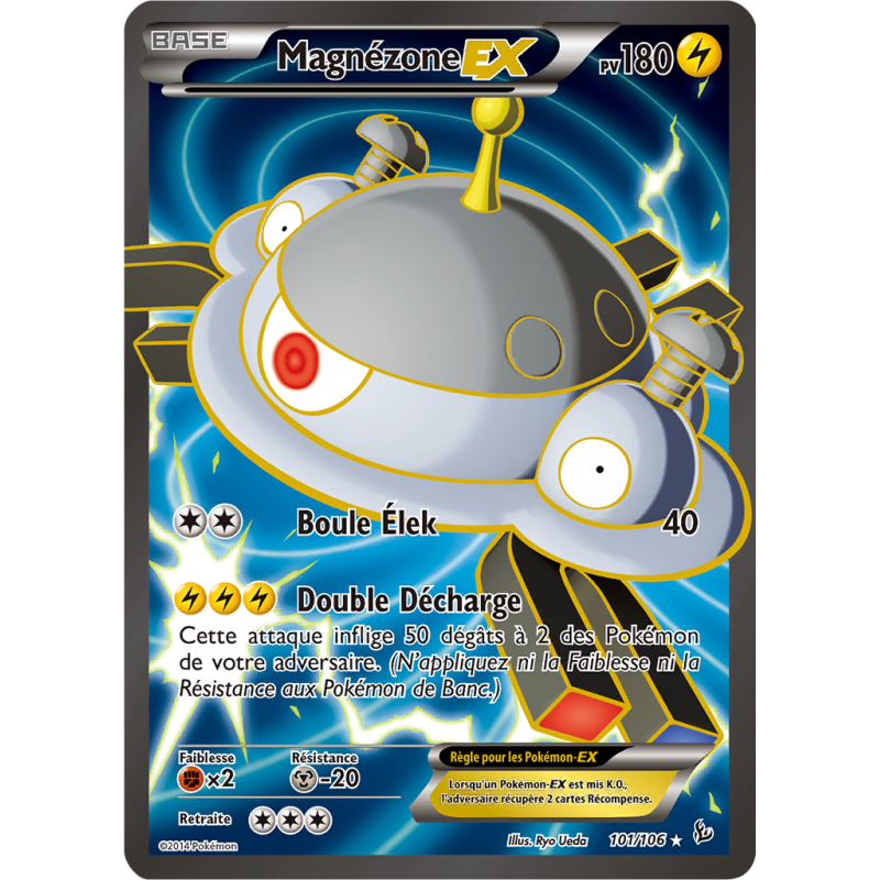 Carte Pokémon Magnézone-EX 101/106 Ultra Rare Étincelles