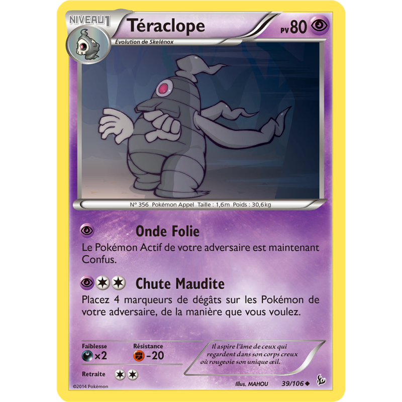 Carte Pokémon Téraclope 39/106 Peu commune Étincelles