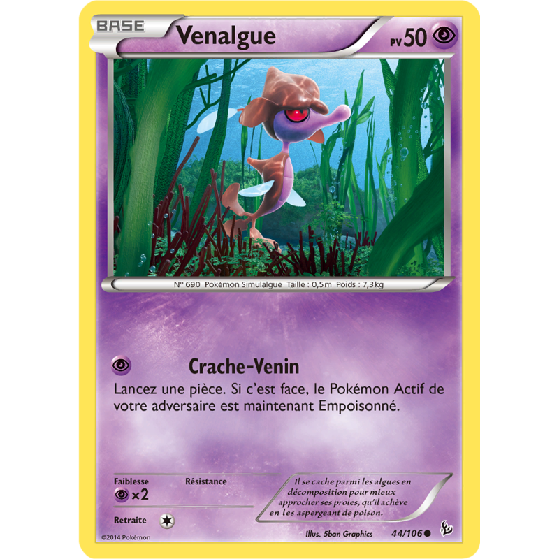 Carte Pokémon Venalgue 44/106 Commune Étincelles