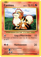 Carte Pokémon Caninos 17/108 Commune Évolutions