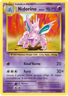 Carte Pokémon Nidorino 44/108 Peu commune Évolutions