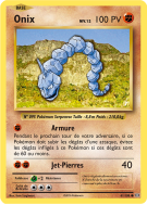 Carte Pokémon Onix 61/108 Commune Évolutions