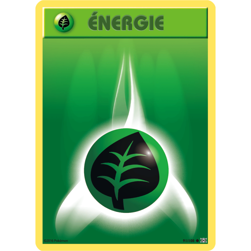 Carte Pokémon Énergie Plante 91/108 Commune Évolutions