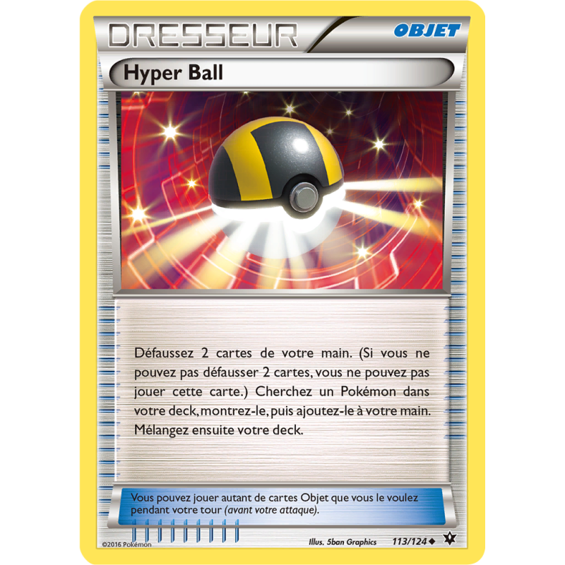 Carte Pokémon Hyper Ball 113/124 Peu commune Impact des Destins
