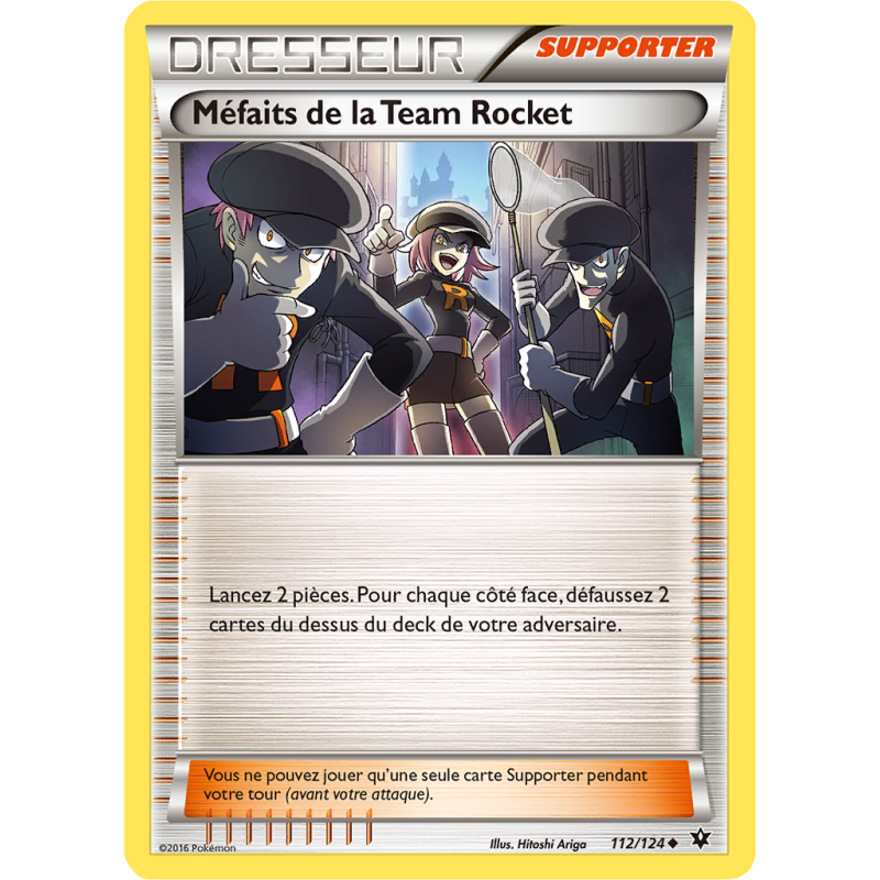 Carte Pokémon Méfaits de la Team Rocket 112/124 Peu commune Impact des Destins