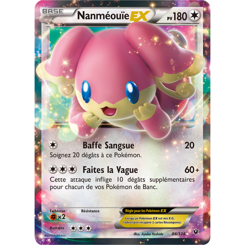 Carte Pokémon Nanméouïe-EX 84/124 Ultra Rare Impact des Destins