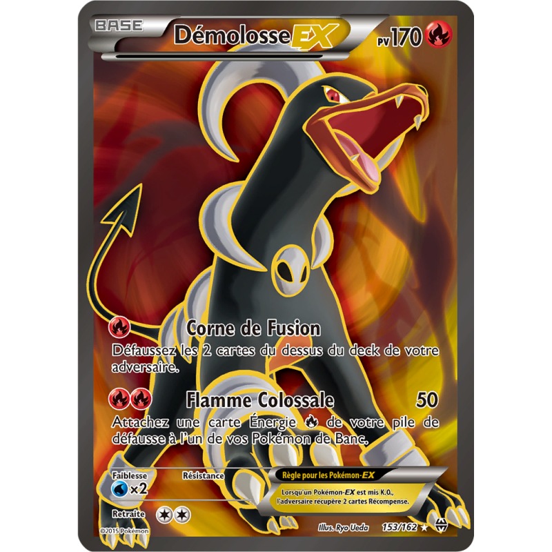 Carte Pokémon Démolosse-EX 153/162 Ultra Rare Impulsion TURBO