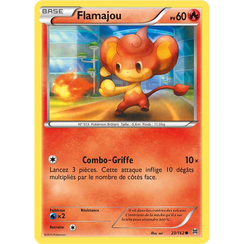 Carte Pokémon Flamajou 23/162 Commune Impulsion TURBO