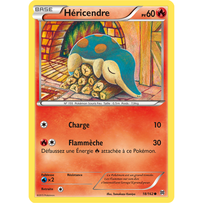 Carte Pokémon Héricendre 18/162 Commune Impulsion TURBO