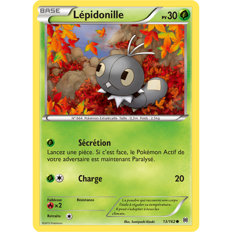 Carte Pokémon Lépidonille 13/162 Commune Impulsion TURBO