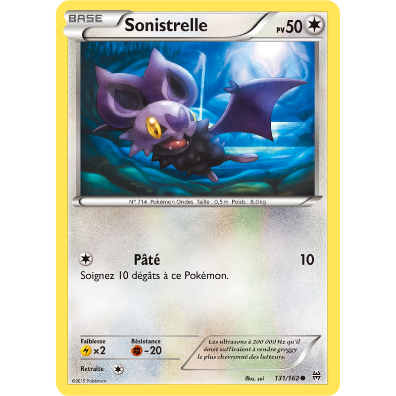 Carte Pokémon Sonistrelle 131/162 Commune Impulsion TURBO