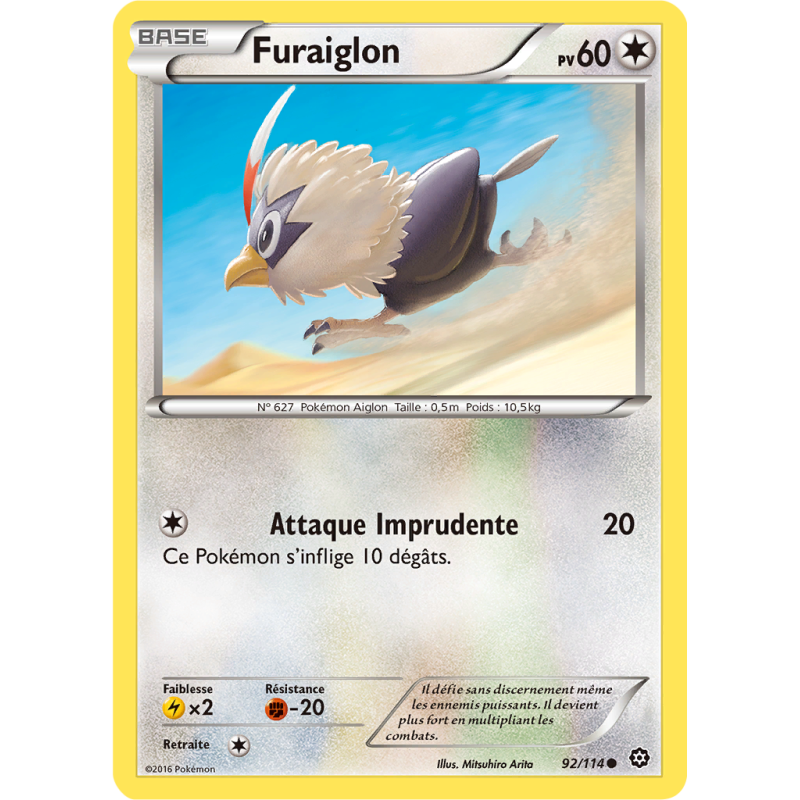 Carte Pokémon Furaiglon 92/114 Commune Offensive Vapeur