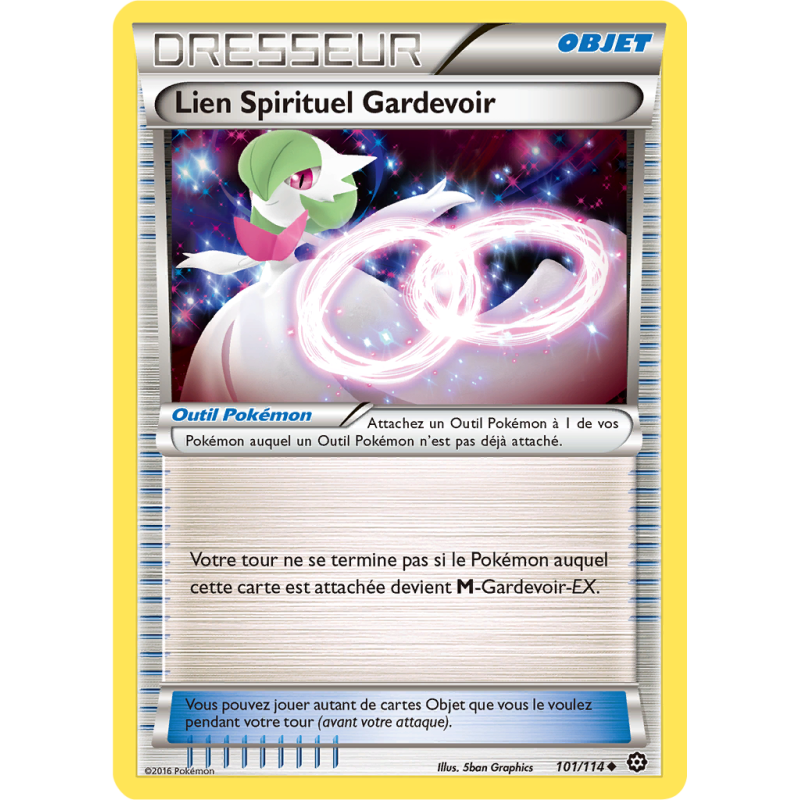 Carte Pokémon Lien Spirituel Gardevoir 101/114 Peu commune Offensive Vapeur