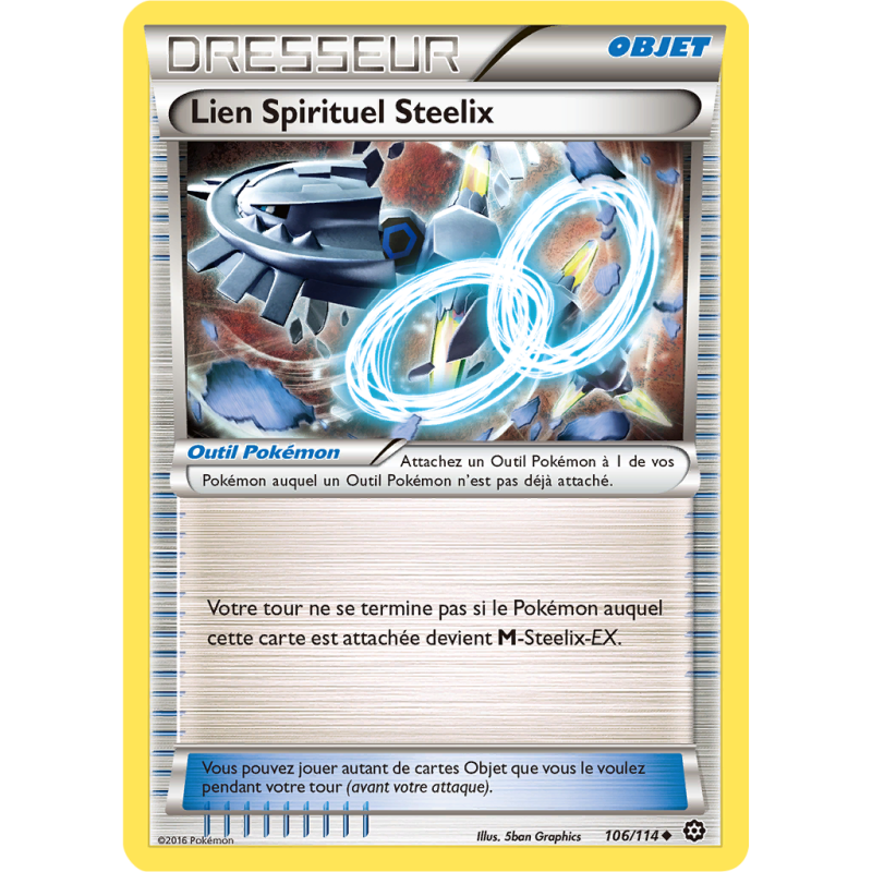 Carte Pokémon Lien Spirituel Steelix 106/114 Peu commune Offensive Vapeur