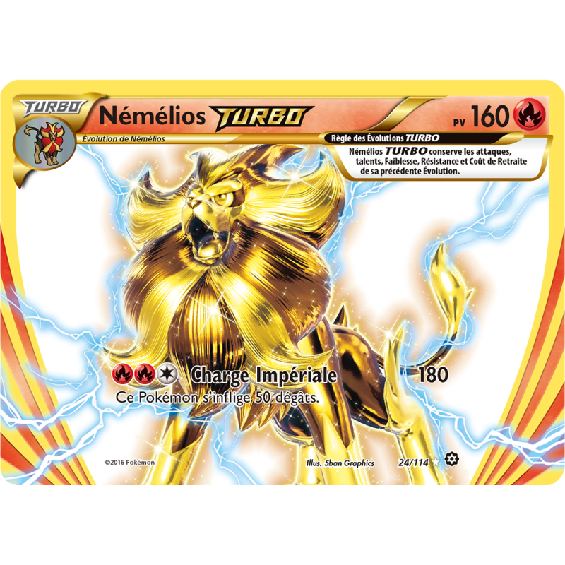 Carte Pokémon Némélios TURBO 24/114 Turbo Offensive Vapeur
