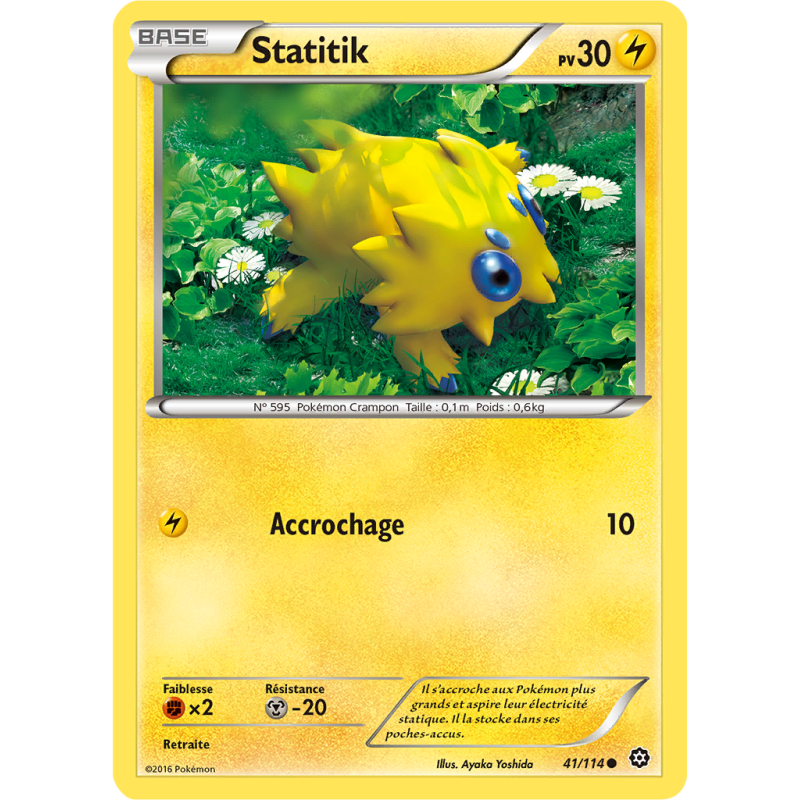Carte Pokémon Statitik 41/114 Commune Offensive Vapeur