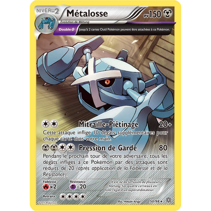 Carte Pokémon Métalosse 50/98 Rare Origines Antiques