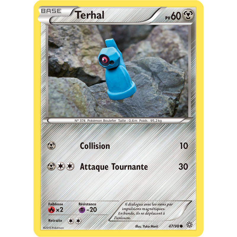 Carte Pokémon Terhal 47/98 Commune Origines Antiques