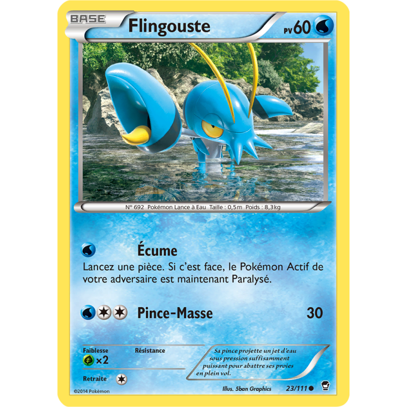 Carte Pokémon Flingouste 23/111 Commune Poings Furieux
