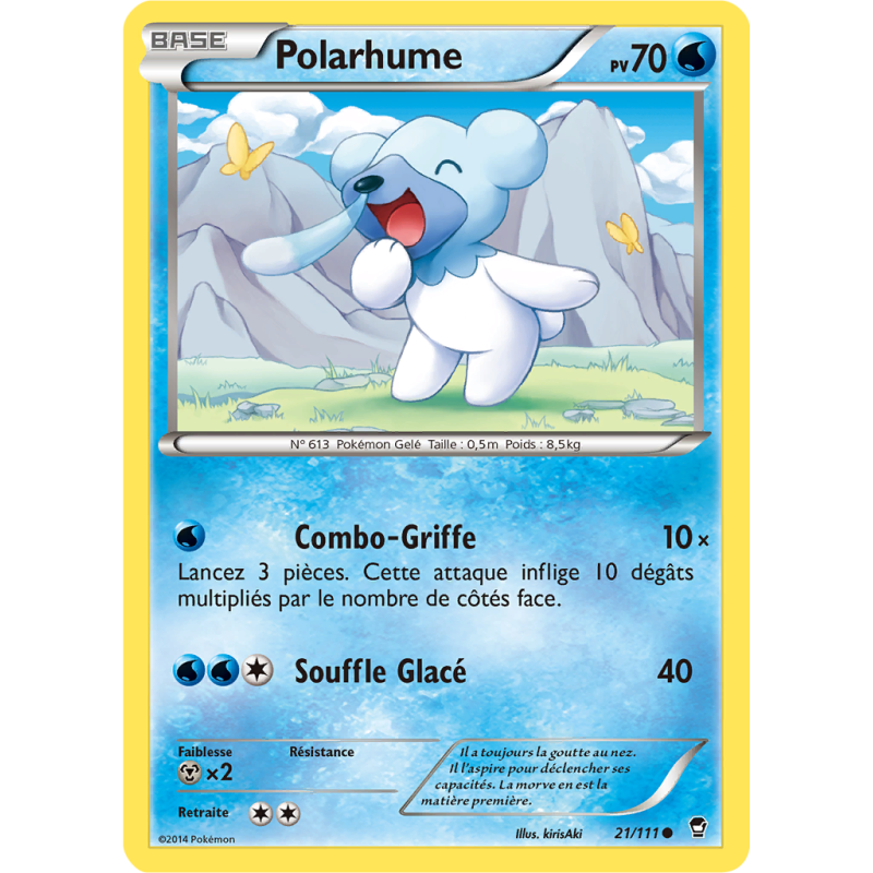 Carte Pokémon Polarhume 21/111 Commune Poings Furieux