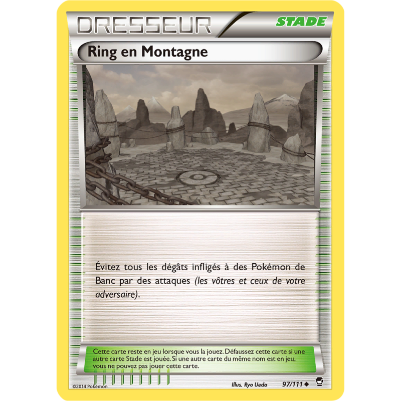 Carte Pokémon Ring en Montagne 97/111 Peu commune Poings Furieux