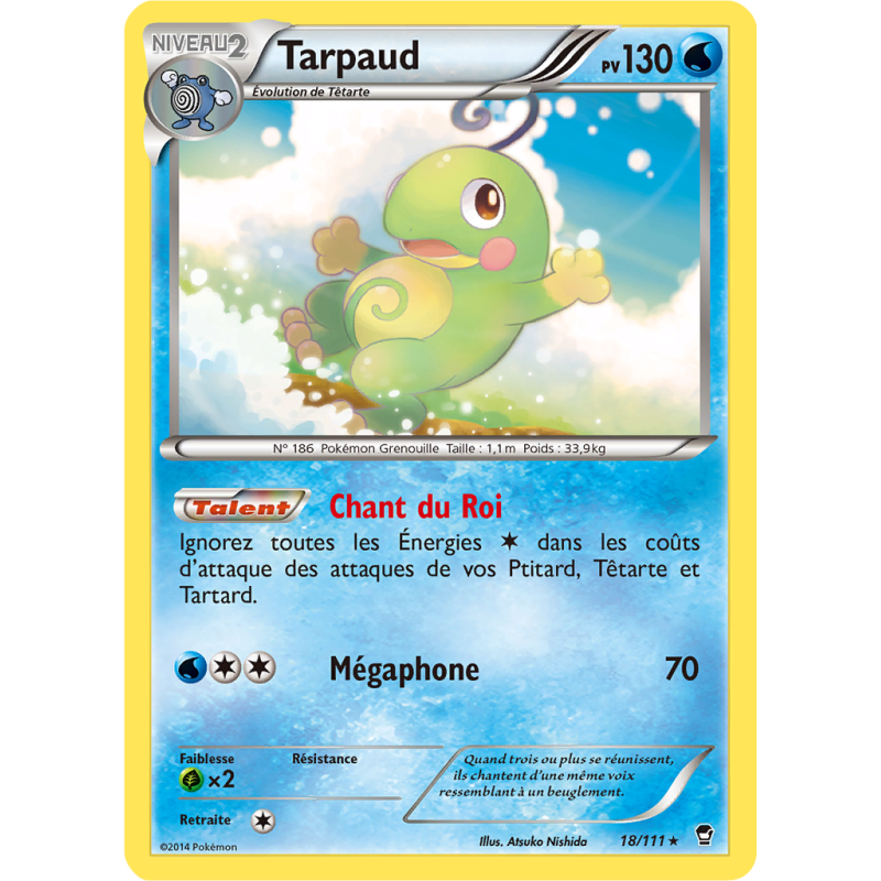 Carte Pokémon Tarpaud 18/111 Rare Poings Furieux