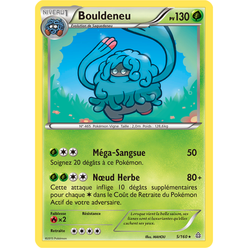 Carte Pokémon Bouldeneu 5/160 Rare Primo-Choc