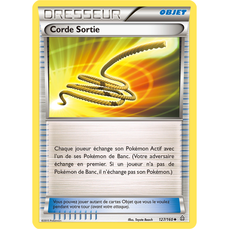 Carte Pokémon Corde Sortie 127/160 Peu commune Primo-Choc