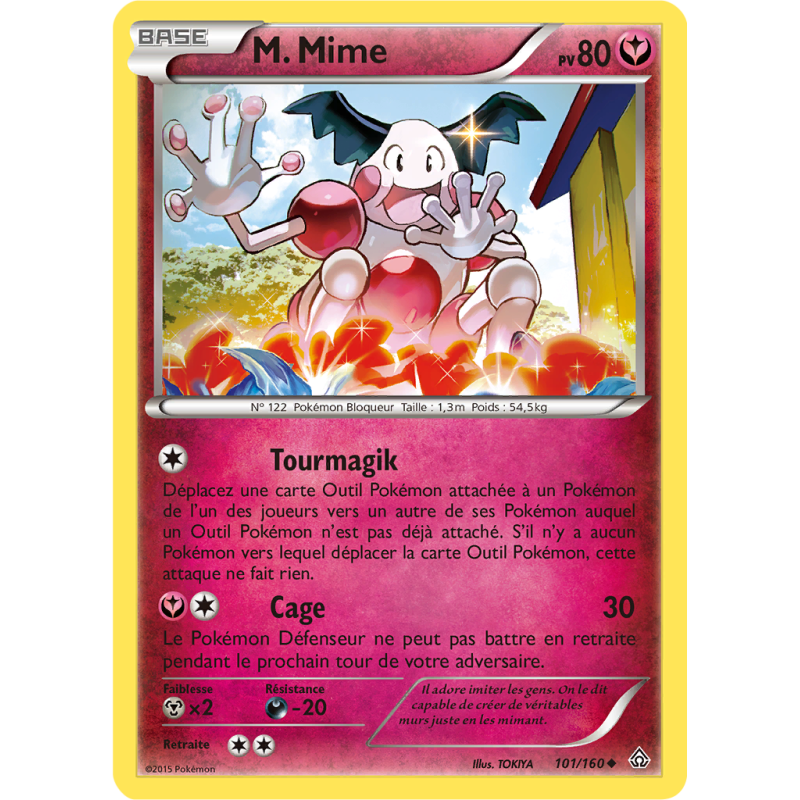 Carte Pokémon M. Mime 101/160 Peu commune Primo-Choc