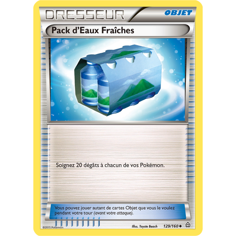 Carte Pokémon Pack d'Eaux Fraîches 129/160 Peu commune Primo-Choc