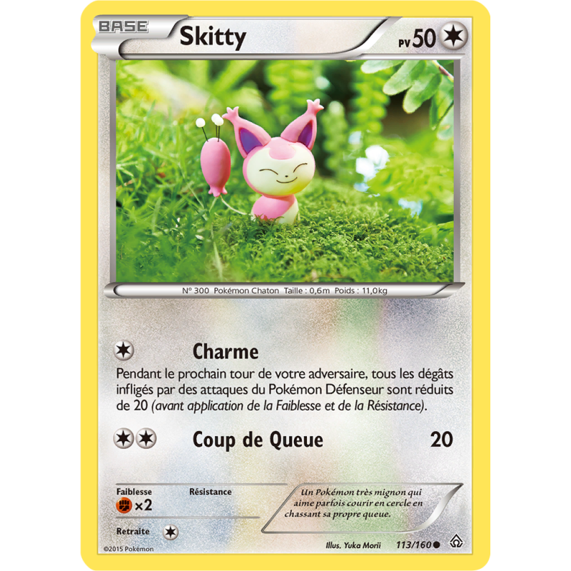Carte Pokémon Skitty 113/160 Commune Primo-Choc