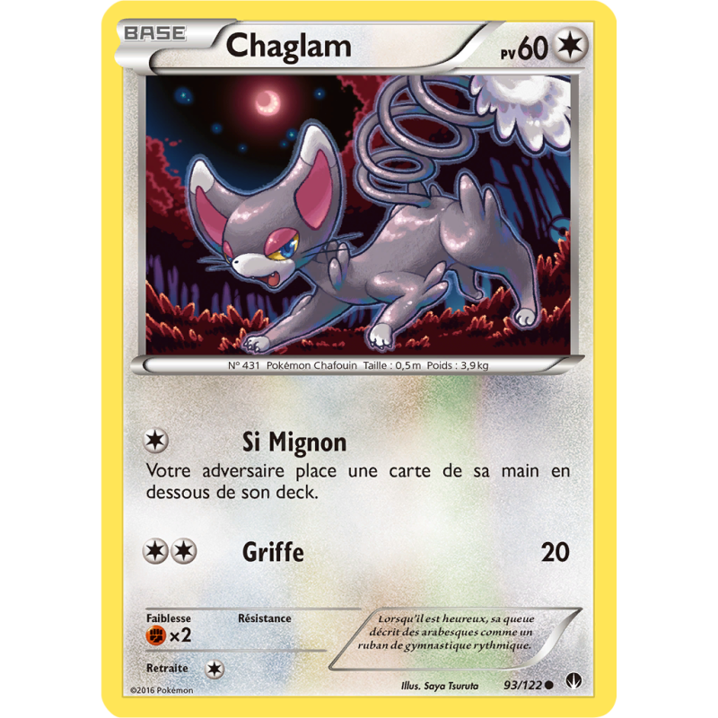 Carte Pokémon Chaglam 93/122 Commune Rupture TURBO