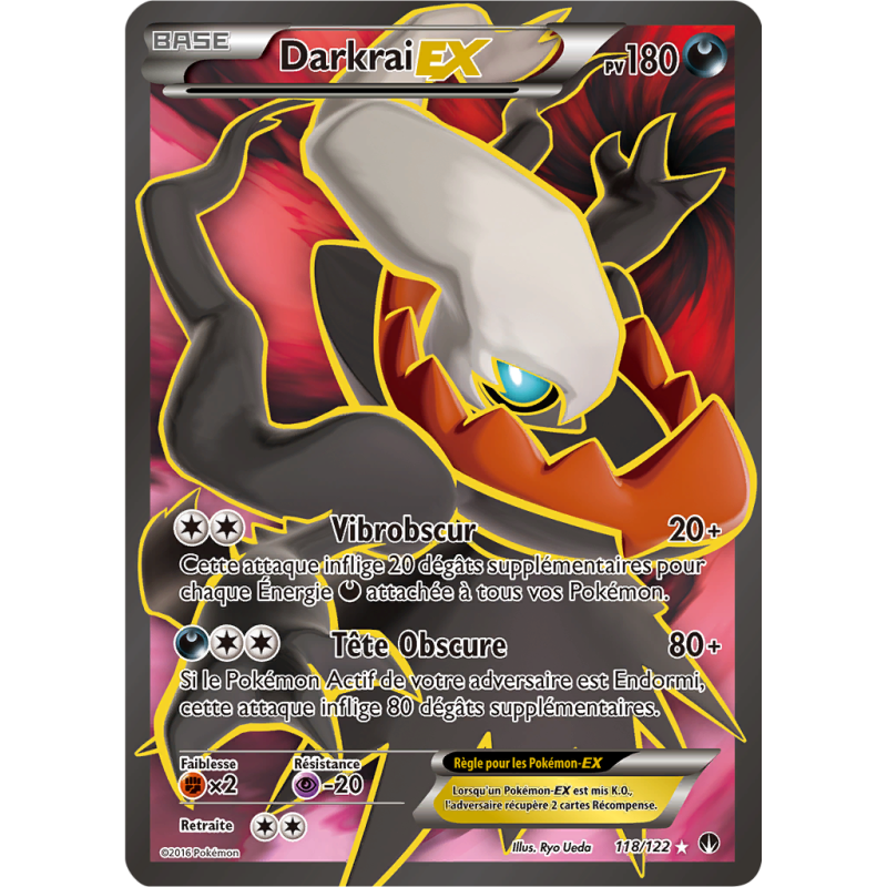 Carte Pokémon Darkrai-EX 118/122 Ultra Rare Rupture TURBO