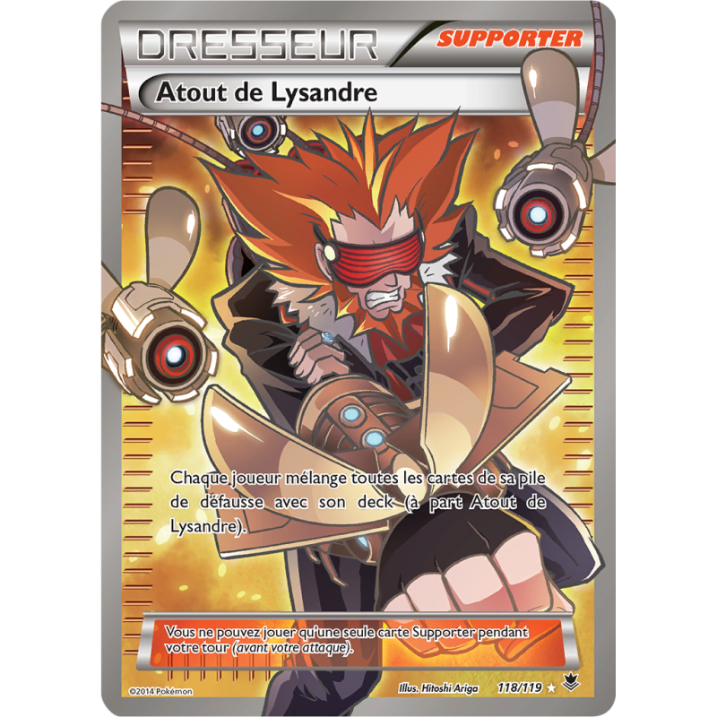 Carte Pokémon Atout de Lysandre 118/119 Ultra Rare Vigueur Spectrale