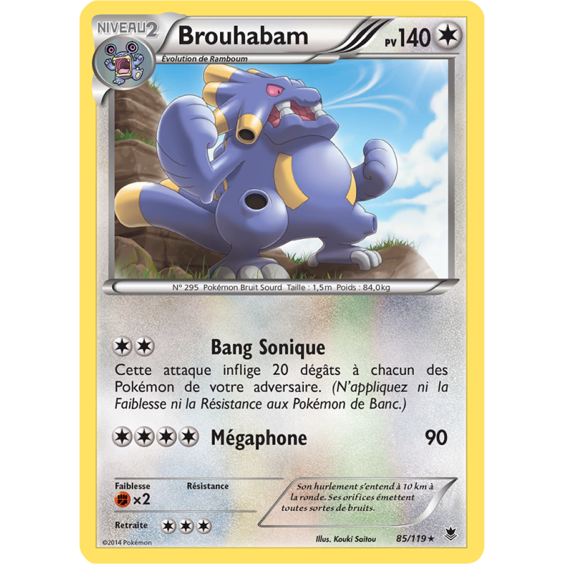 Carte Pokémon Brouhabam 85/119 Rare Vigueur Spectrale