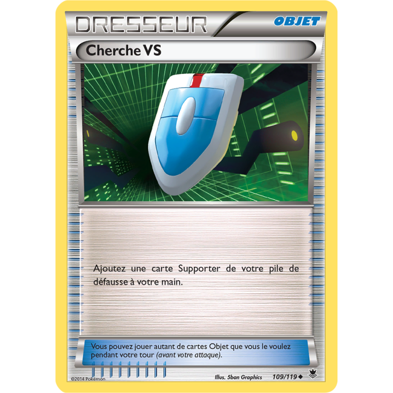 Carte Pokémon Cherche VS 109/119 Peu commune Vigueur Spectrale