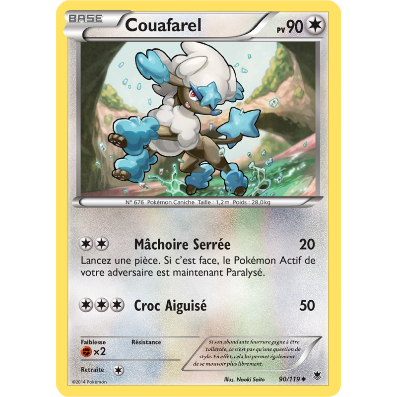 Carte Pokémon Couafarel 90/119 Peu commune Vigueur Spectrale