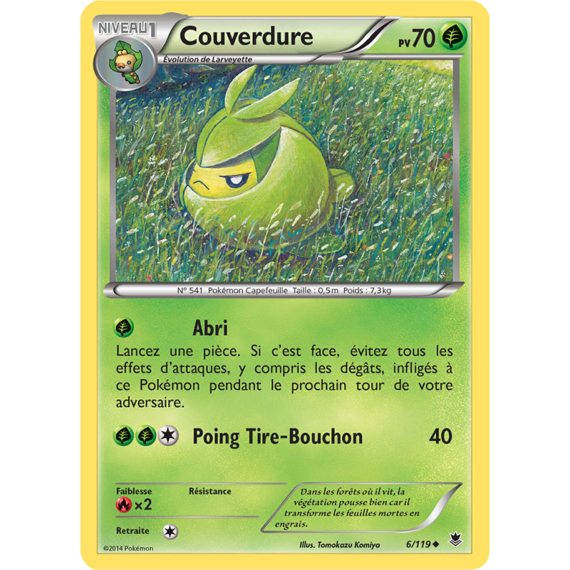 Carte Pokémon Couverdure 6/119 Peu commune Vigueur Spectrale