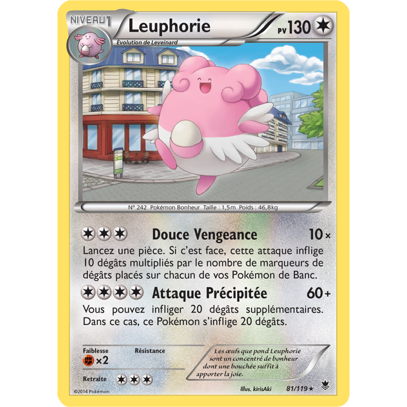 Carte Pokémon Leuphorie 81/119 Rare Vigueur Spectrale