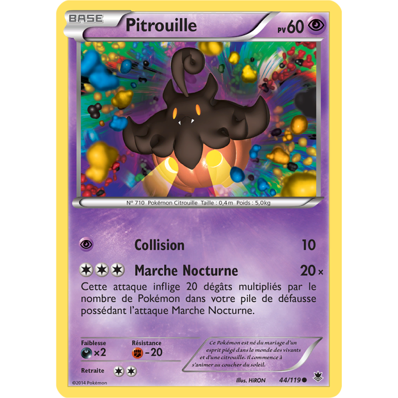 Carte Pokémon Pitrouille 44/119 Commune Vigueur Spectrale